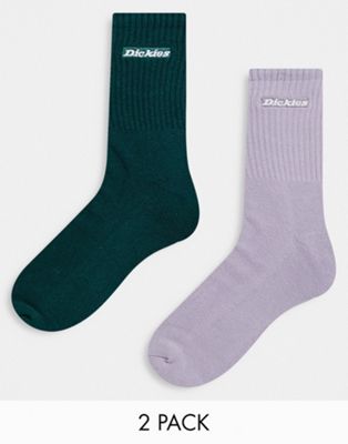 Dickies New Carlyss 2-pack socks in lilac/grey