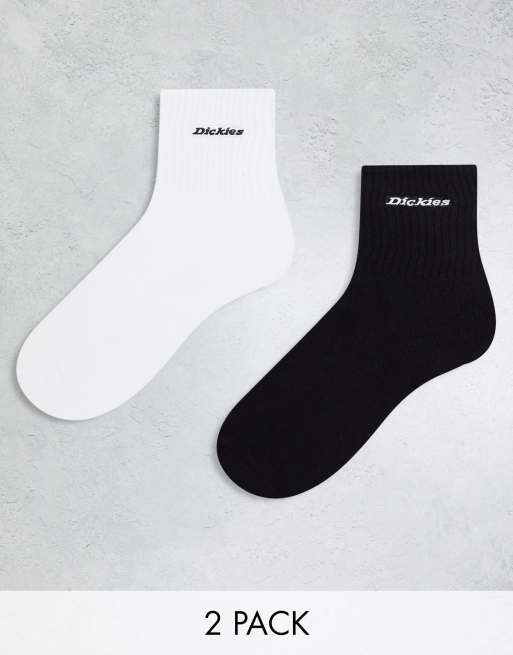 Dickies – New Carlyss – Socken im 2er-Pack in Schwarz, Weiß