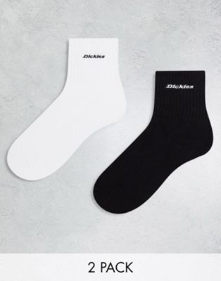 Dickies new carlyss socks 2 pack multipack in black white