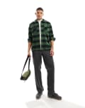 [Dickies] Dickies New Sacramento check shirt in pine green XS Pine Green