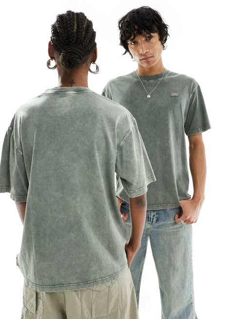 Dickies – Newington – T-Shirt in verwaschenem Dunkelgrün