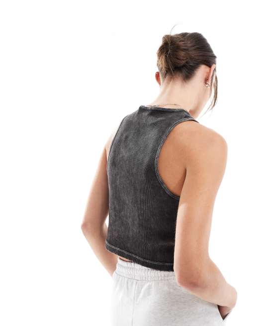 Dickies Newington tank in heritage wash black | ASOS