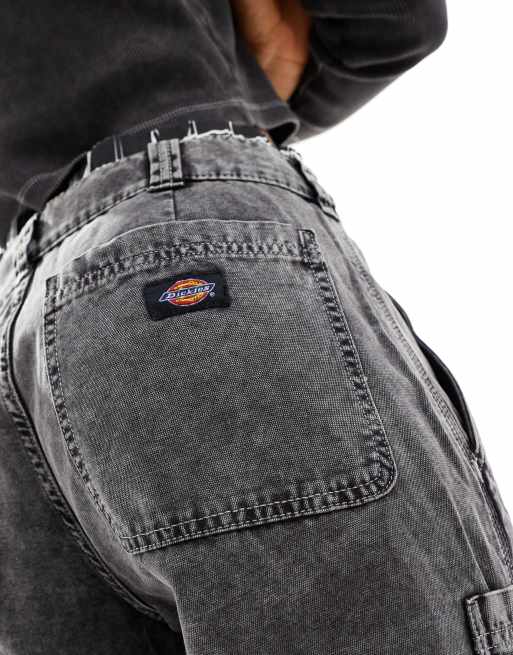 Dickies - Newington - Vaskede sorte bukser med lommedetaljer, 2 af 5