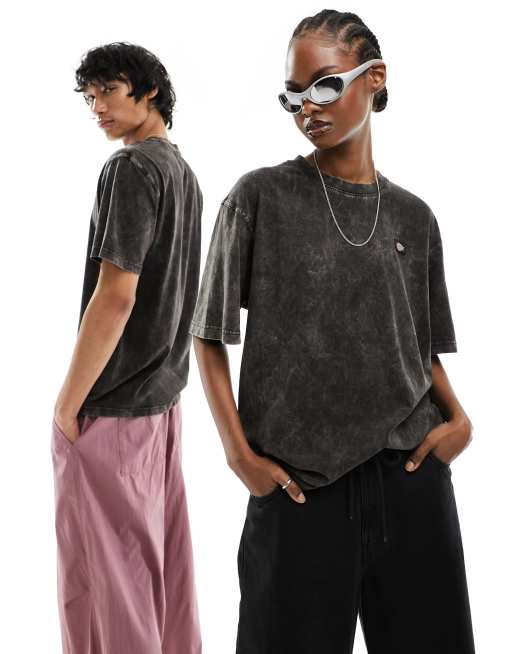 Dickies - Newington - Vasket mørkegrå T-shirt 