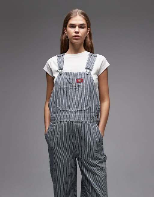 Dickies – Niebieskie ogrodniczki w paski, 4 z 4