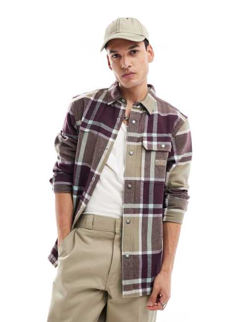Dickies - Nimmons - Grøn og multifarvet skjorte med store tern
