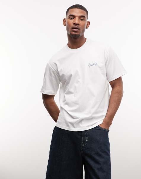 Dickies - North Madison - T-shirt bianca - In esclusiva per ASOS - view 1