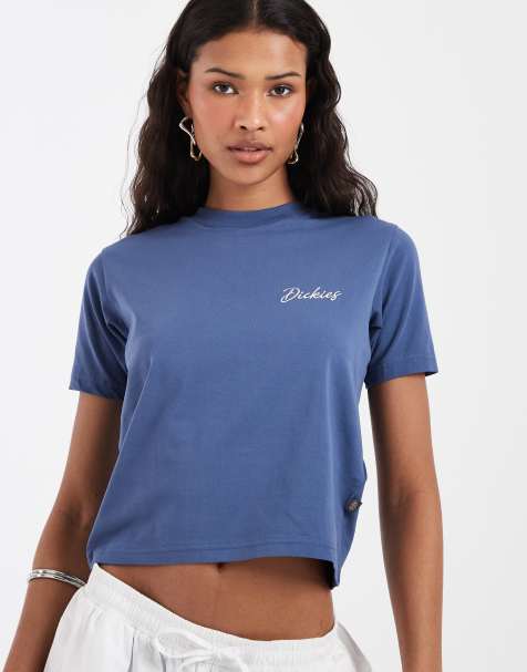 Dickies - North Madison - T-shirt mini blu con logo - In esclusiva per ASOS - view 1