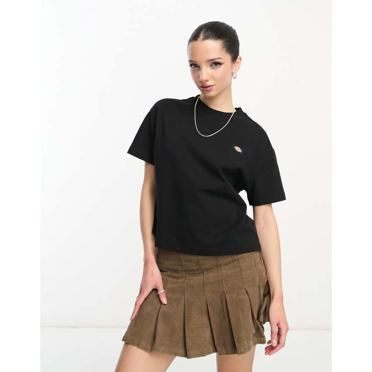 black boxy t shirt women's