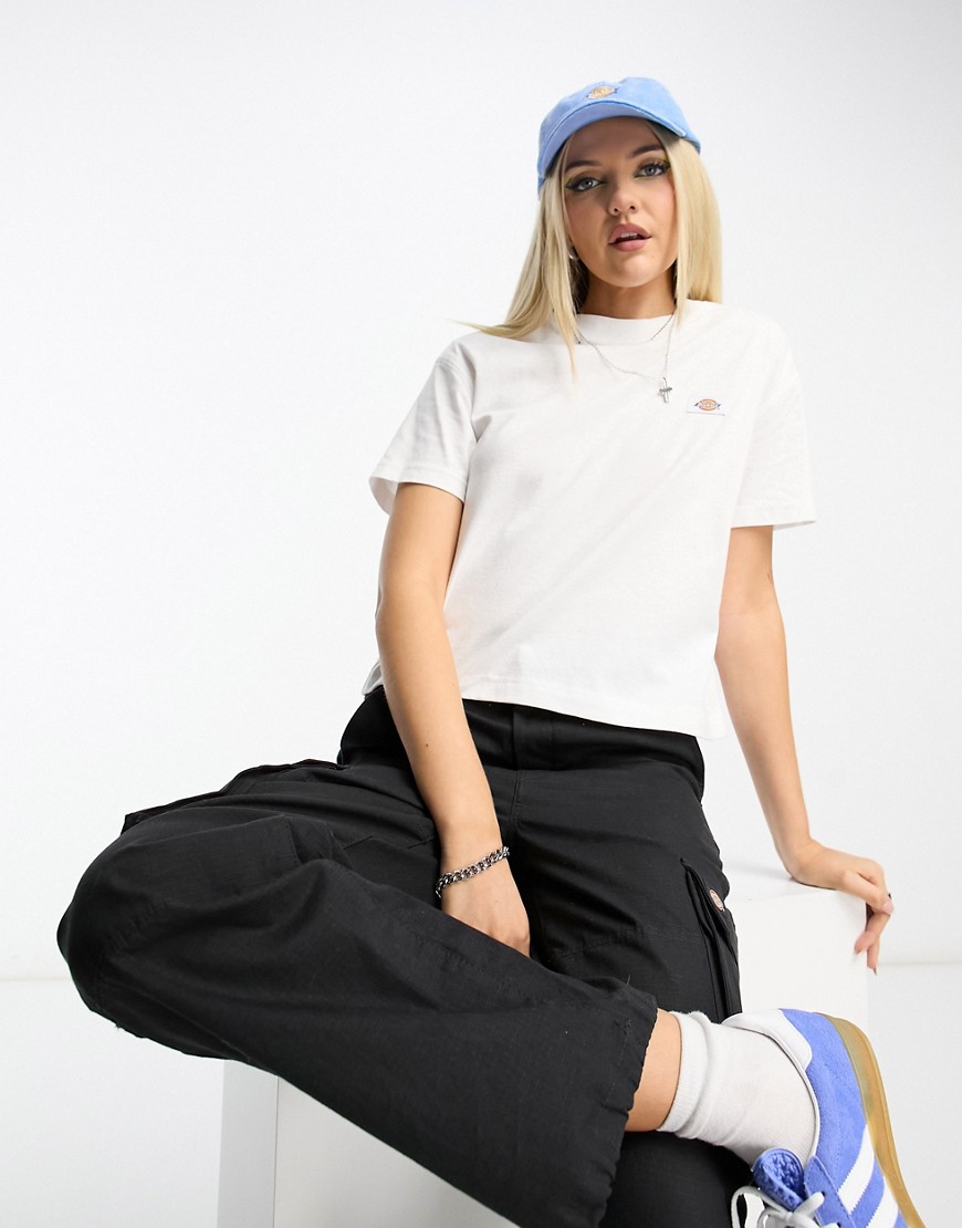 Dickies oakport boxy t-shirt in white