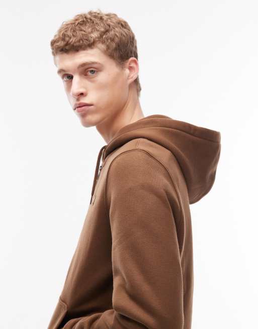 Dickies - Oakport - Brun hættetrøje med lynlås, 4 af 5