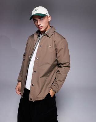 Dickies Dickies oakport coach jacket in brown- exclusive to asos