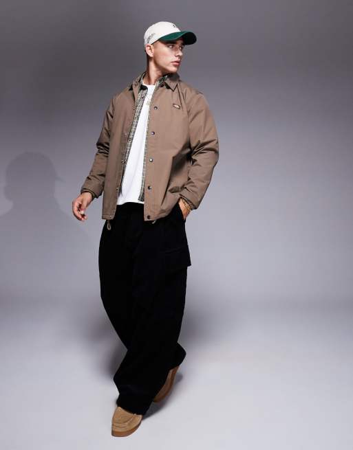 Dickies Oakport coach jacket in brown - exclusive to ASOS