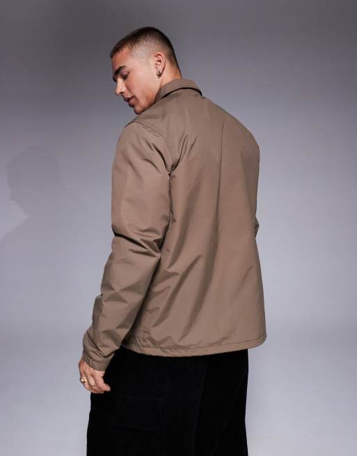 Dickies Oakport coach jacket in brown - exclusive to ASOS