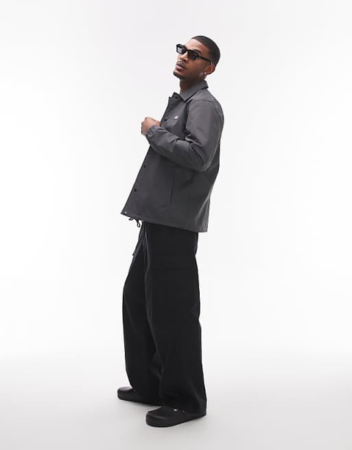 Dickies oakport coach jacket in charcoal grey | ASOS Dickies oakport coach jacket in charcoal grey | ASOS