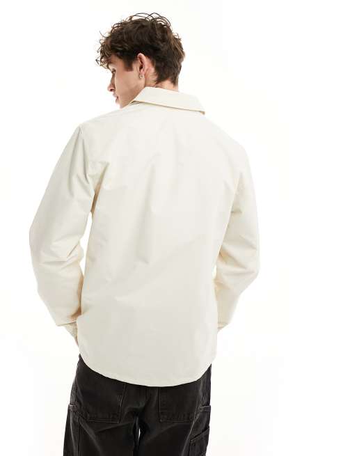 Dickies oakport coach jacket in cream, 4 of 4