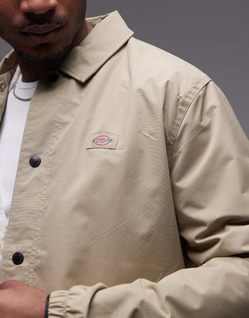 Dickies Oakport coach jacket in khaki