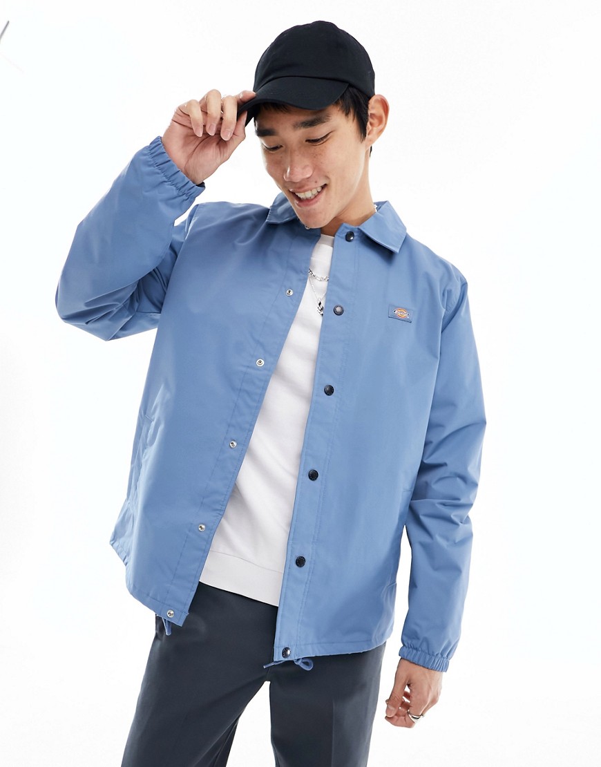 Dickies oakport coach jacket in mid blue