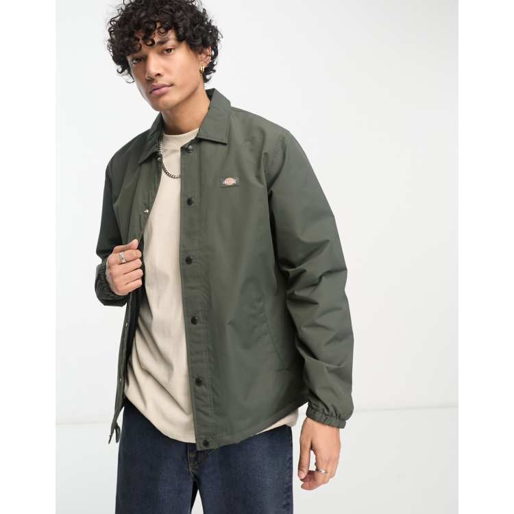 Dickies oakport coach jacket in olive green