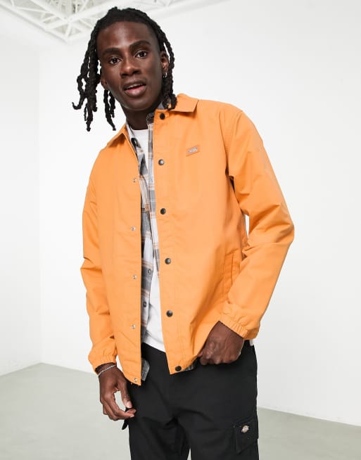 Orange coach jacket sale