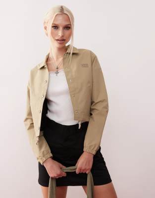 Dickies oakport cropped coach jacket in khaki