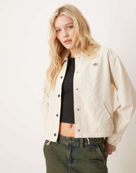 Dickies - Oakport - Cropped coachjack in gebroken wit - view 1