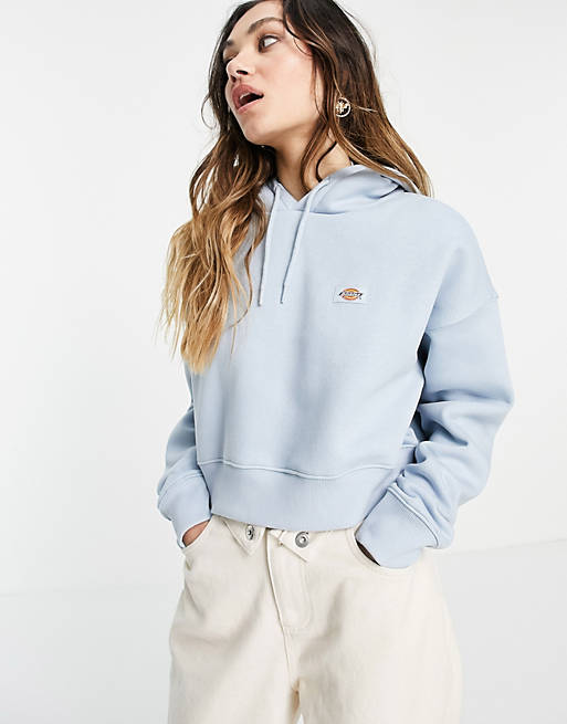 Hoodies & Sweatshirts Dickies Oakport cropped hoodie in blue Exclusive at  