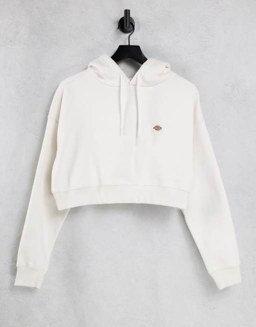 Dickies Oakport Cropped hoodie in crème ASOS