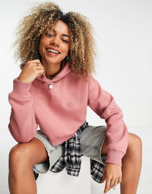 Dickies Oakport cropped hoodie in pink - ASOS Price Checker