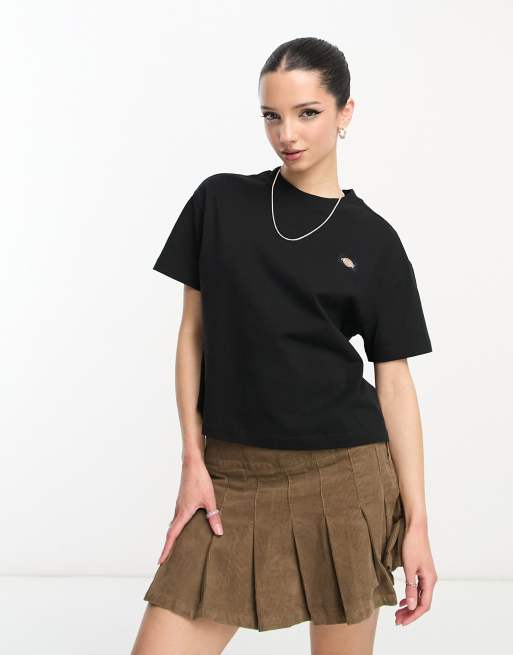 Dickies – Oakport – Czarny T-shirt o pudełkowym kroju