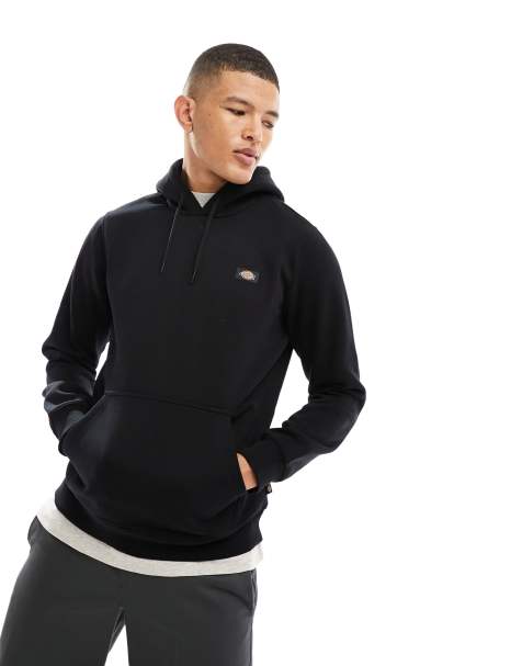 Dickies - Oakport - Felpa con cappuccio nera con logo piccolo - view 1