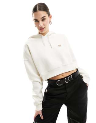 Dickies - Oakport - Felpa corta color écru con cappuccio