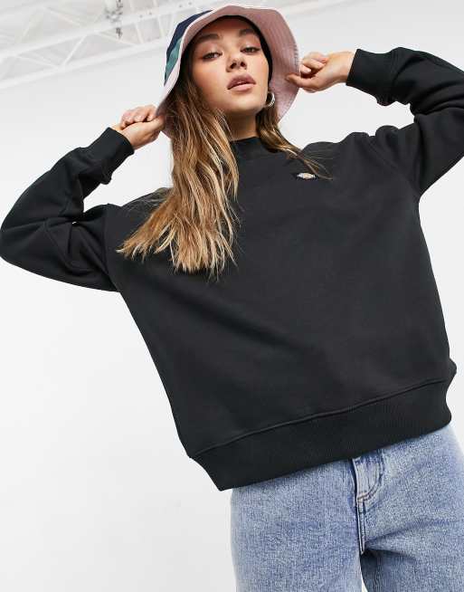 Dickies Oakport high neck sweatshirt in black ASOS
