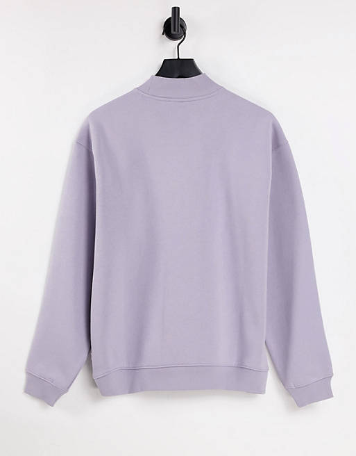  Dickies Oakport high neck sweatshirt in lilac 