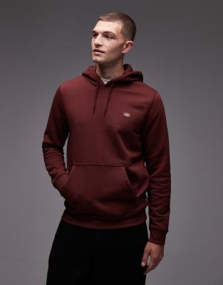 Dickies Dickies oakport hoodie in burgundy-Red