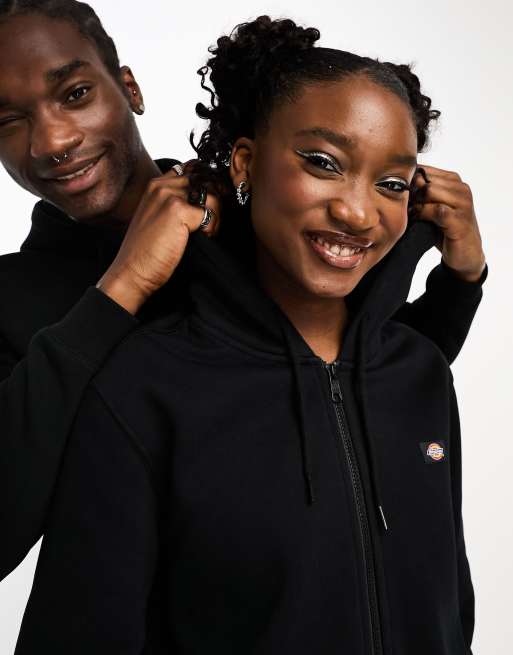 Dickies - Oakport - Hoodie met rits in zwart, 3 van 4