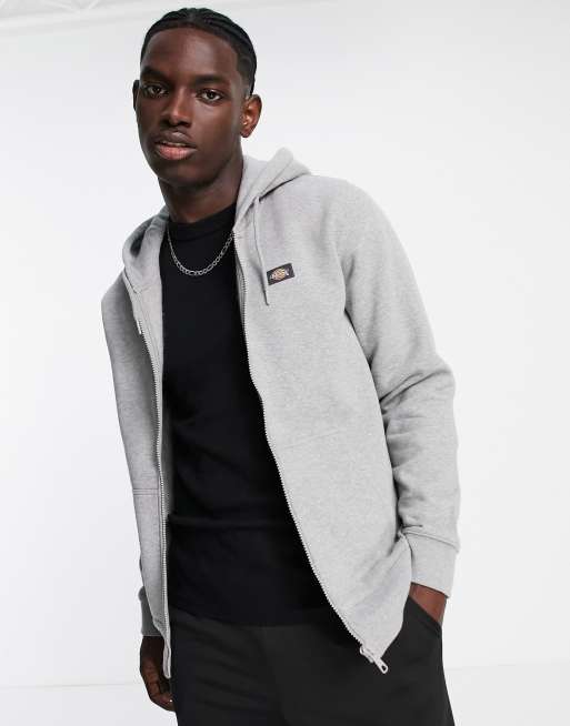 Dickies - Oakport - Hoodie met ritssluiting in grijs