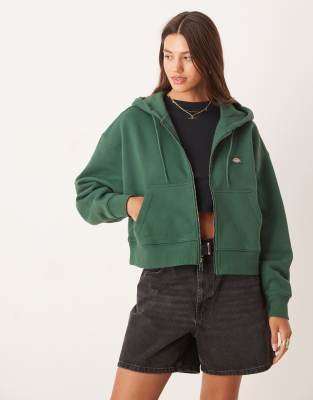 Dickies - Oakport - Kapuzenjacke in Dunkelgrün-Bunt