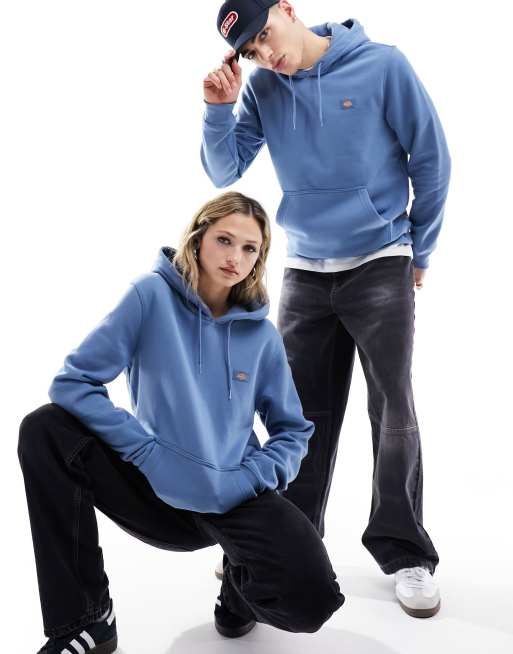 Dickies – Oakport – Kapuzenpullover in Mittelblau