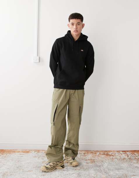 Dickies – Oakport – Kapuzenpullover in Schwarz mit kleinem Logo - view 1