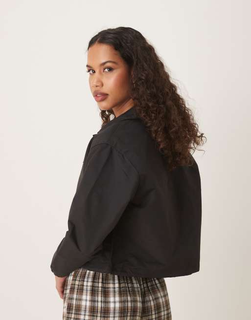 Dickies – Oakport – Kurze Trainerjacke in Schwarz, 3 von 4