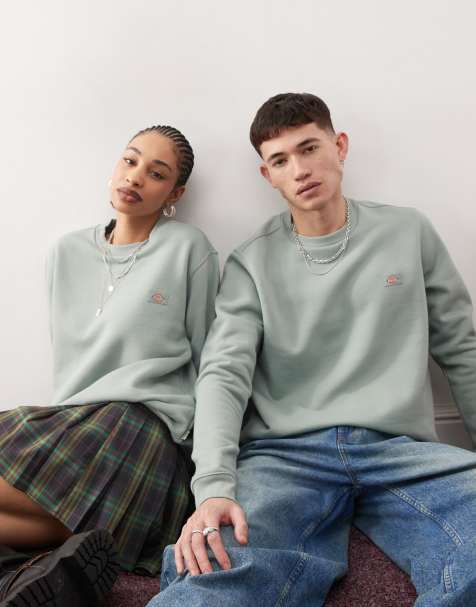 Dickies - Oakport - Lysegrøn sweatshirt med lille logo - view 1