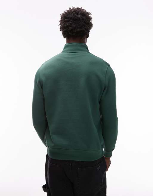 Dickies – Oakport – Mörkgrön tröja med 1/4-lång dragkedja, 3 av 5