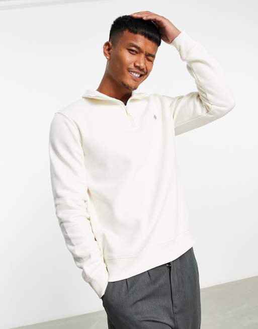 White Quarter-Zip Sweatshirts for Men