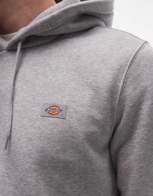Dickies oakport small logo hoodie in grey marl, 5 of 5