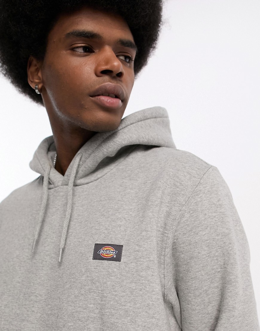 Dickies oakport small logo hoodie in grey