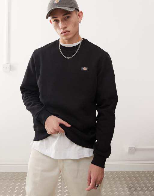 Dickies oakport small logo sweatshirt in black | ASOS