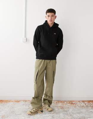 Pull à Capuche Homme Dickies Noir 2XL – Logo Américain – Occasion Excellent état