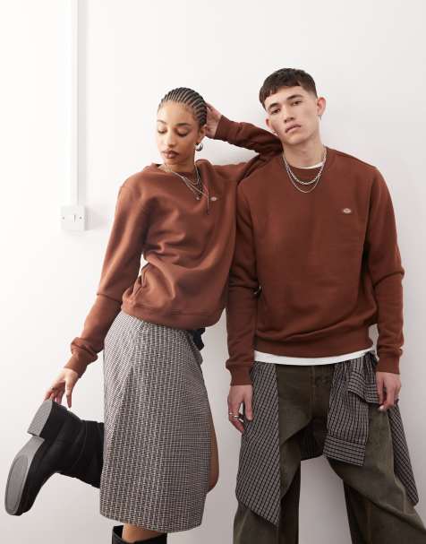Dickies - Oakport - Sweat à petit logo - Marron cappuccino - view 1