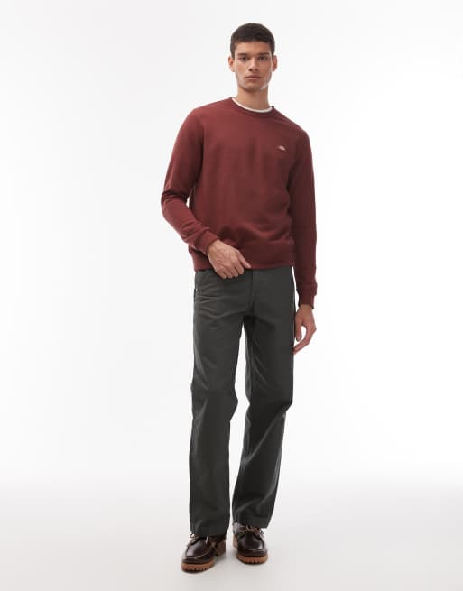 Dickies - Oakport - Sweatshirt in bordeauxrood, 2 van 5